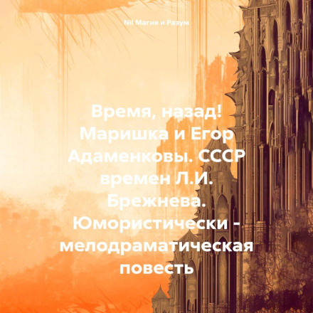 Time, Reverse! Marishka and Yegor Adamenkovy. The USSR of the Brezhnev Era. A Humorous-Melodramatic Novella